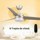 Ventilator de tavan cu LED Curve gri