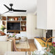 Ventilator de tavan cu LED Black Curve