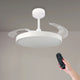 Ventilator de tavan LED Yeray alb