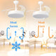 Ventilator de tavan Messe LED