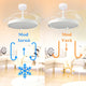 Ventilator de tavan LED Yeray alb