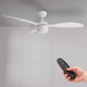 Ventilator de tavan LED Lin alb