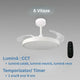Ventilator de tavan LED Yeray alb