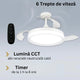 Ventilator de tavan LED Yeray alb