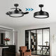 Ventilator de tavan LED Black II Yeray