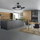 Ventilator de tavan LED Black II Yeray
