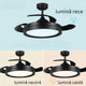 Ventilator de tavan LED Black II Yeray