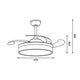 Ventilator de tavan Messe LED