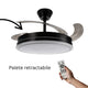 Ventilator de tavan cu LED Olga Alb