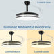 Ventilador de techo LED Black Count Ø107 cm