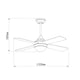 Ventilator de tavan Easymal LED