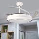 Ventilator de tavan cu LED alb Messe