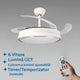 Ventilator de tavan cu LED alb Messe
