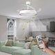 Ventilator de tavan cu LED alb Messe