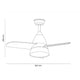 Ventilator de tavan LED Silence alb