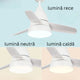 Ventilator de tavan LED Silence alb