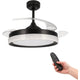 Ventilator de tavan cu LED negru Yeray