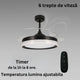 Ventilator de tavan cu LED negru Yeray