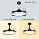 Ventilator de tavan cu LED negru Yeray