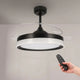 Ventilator de tavan cu LED negru Yeray