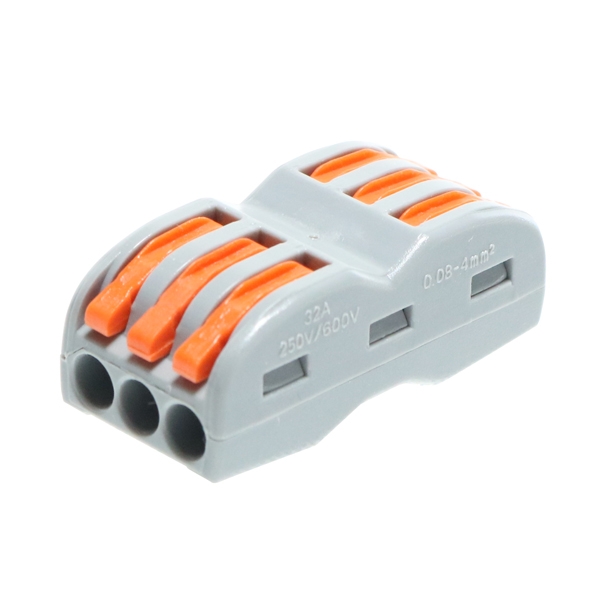 Conector Rapid Cu 3 Intrări de Până la 4 Mm²