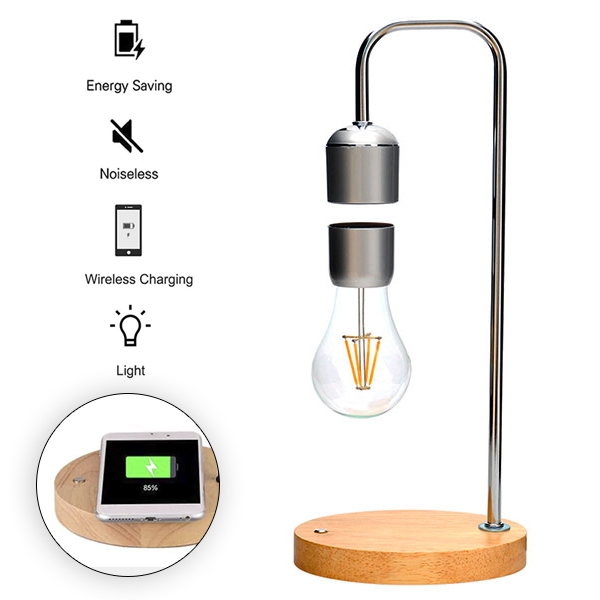Lampă de Masă Led Cu Levitare Magnetică + încărcător Mobil