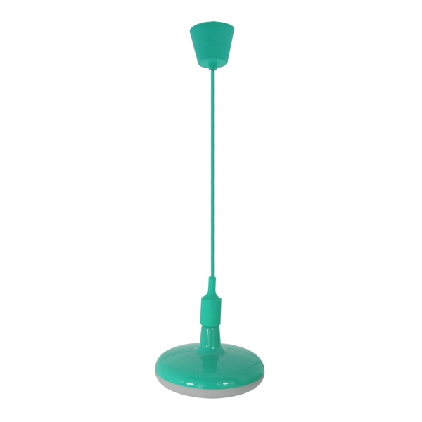 Lampa Led E27 18W Albastru Cu Plafoniera Inclusa