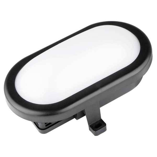 Plafoniera Led Luxtar Oval Black 10W Ip54