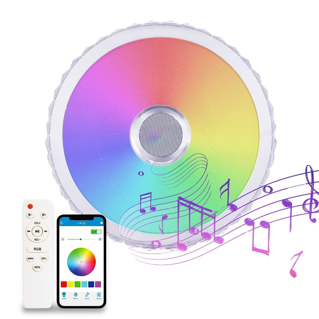 Oferta Plafoniera Musical Led Rgb+Cct 72W - Dsc