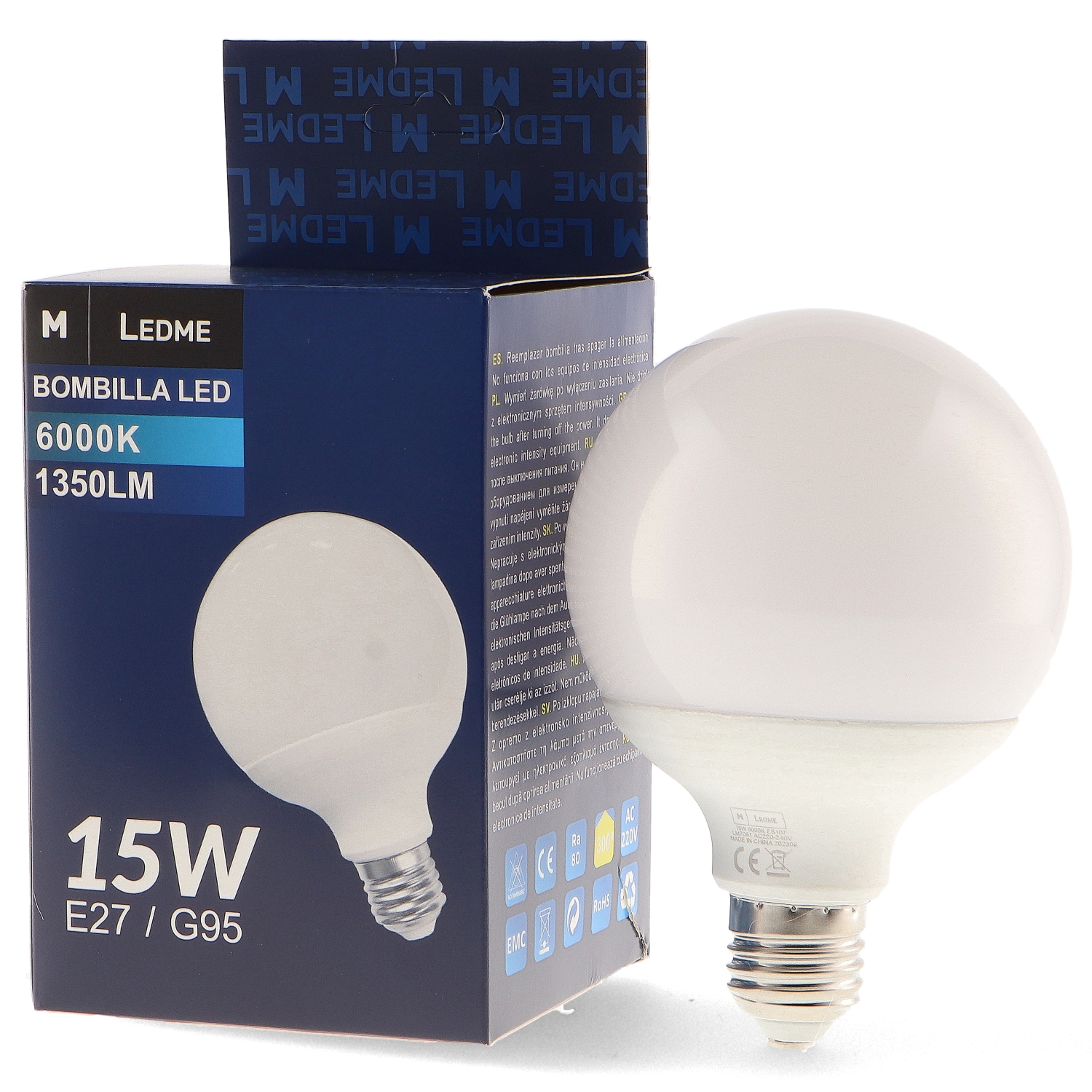 Bec Led E27 G95 15W