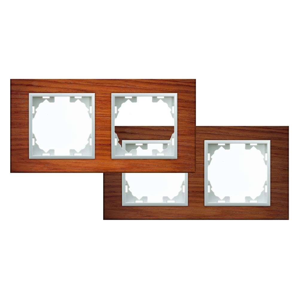 Cadru Din Lemn Natural Pentru 2 Module - Fm