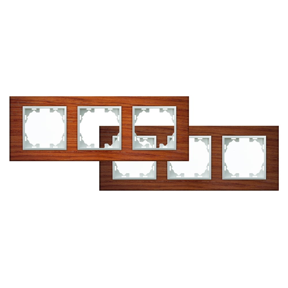Cadru Din Lemn Natural Pentru 3 Module - Fm