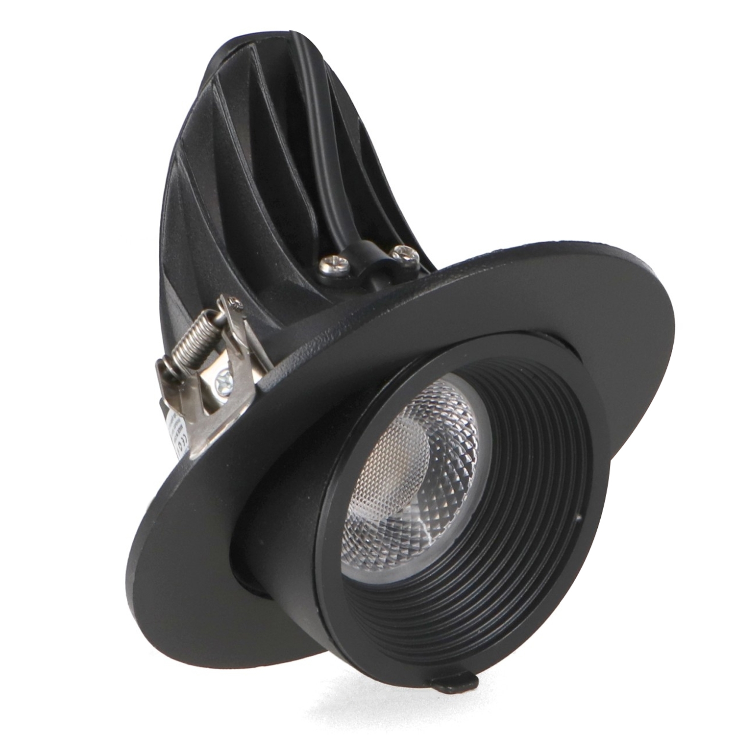 Spot Cu Led-Uri Pe Sină Reglabilă Negru 15W
