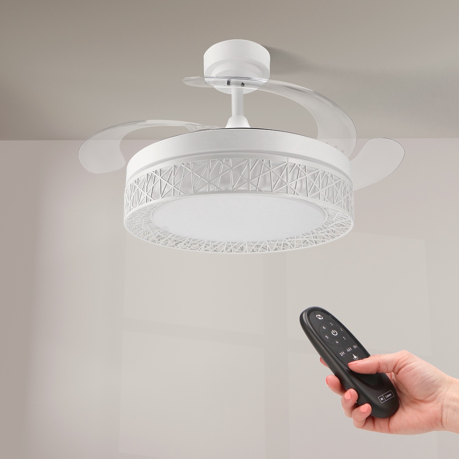 Oferta Ventilator de Tavan White Aqua Led