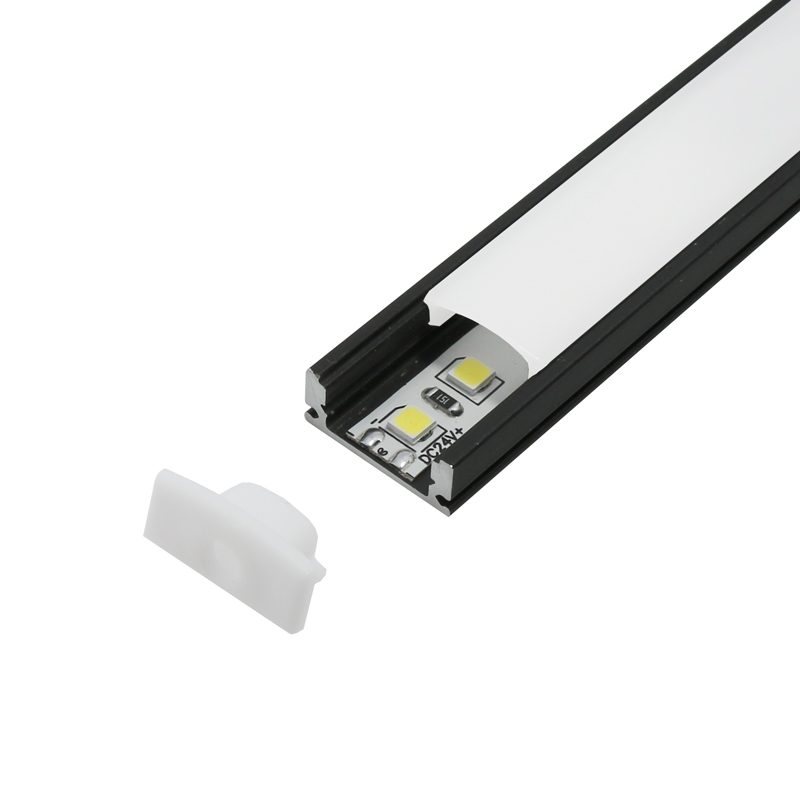 Profil Aluminiu U 2 Metri 12V/24V Negru - Dsc