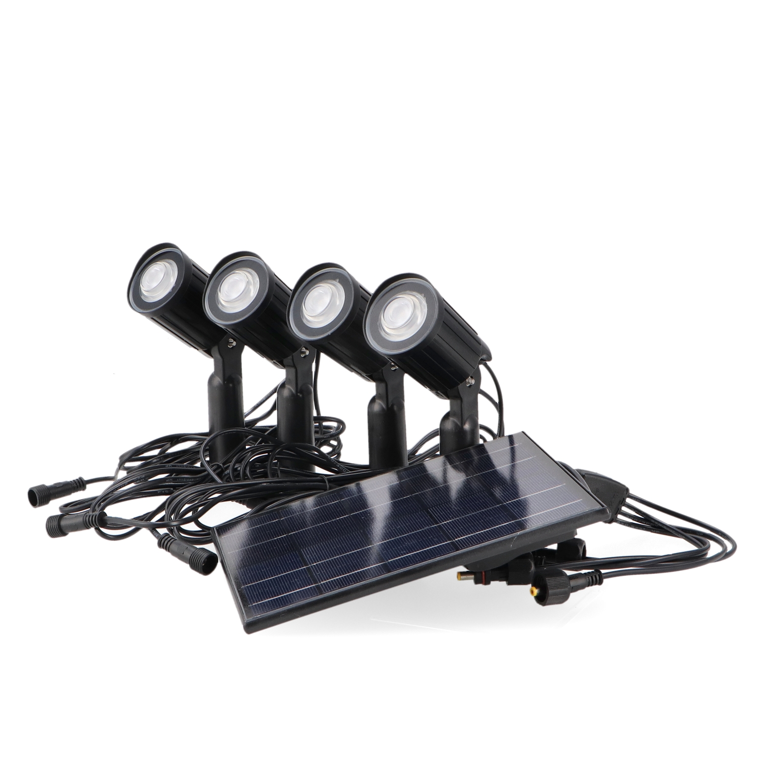 Kit de 4 Spoturi Led Solare Cu Roxi Spike