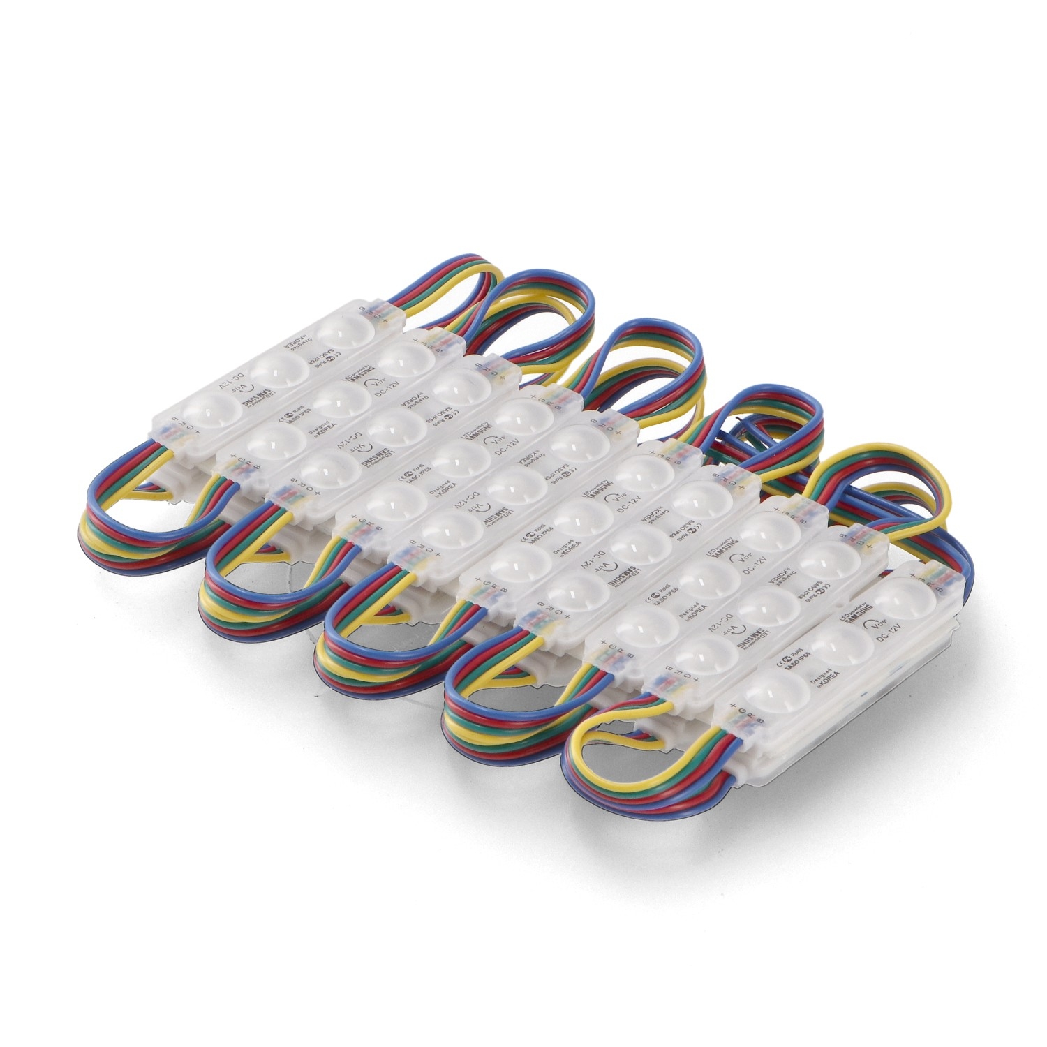 Șir de 20 de Module Din 3 Led-Uri Smd Samsung 12V Dc 1W