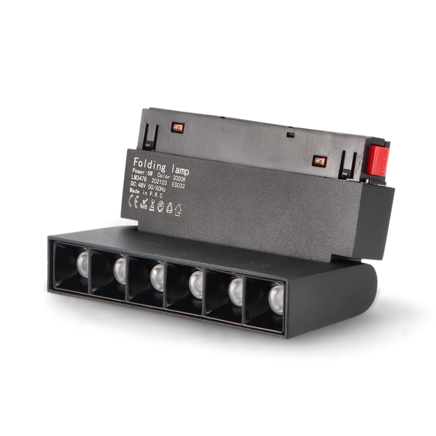 Spot Led Aotrom 6W Pentru Sina Magnetica Negru 48V - Dsc