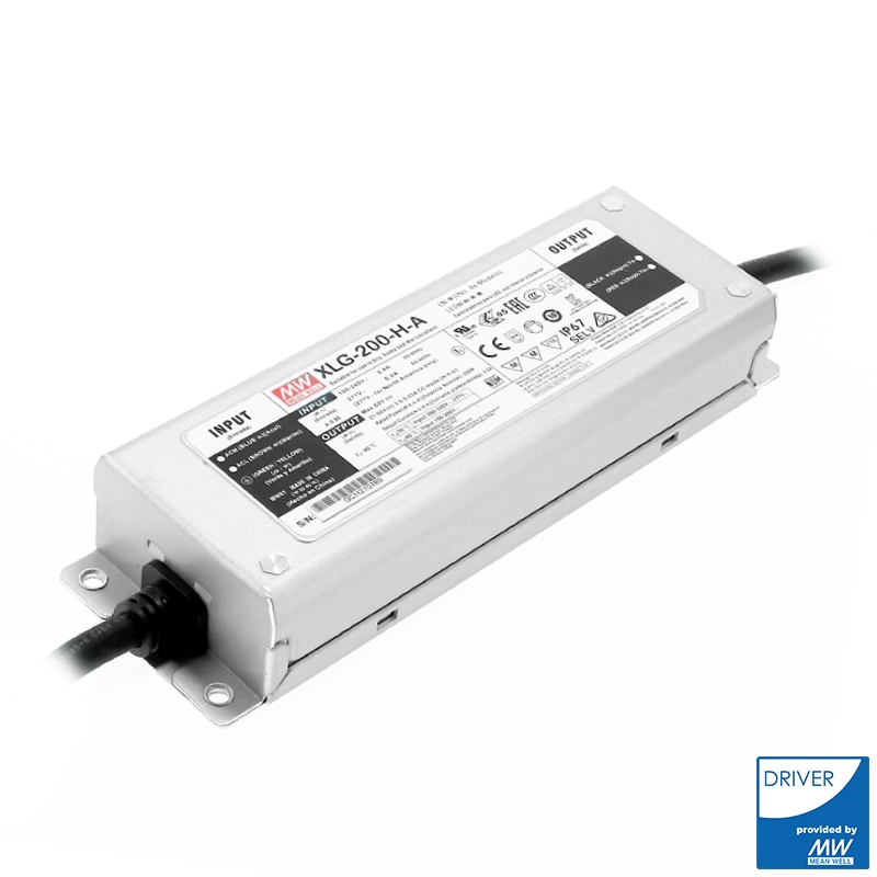 Driver Meanwell Xlg-200-Ha Pentru Reflectoare Modulară Led de 200 W de Viteză / încălzire - Dsc