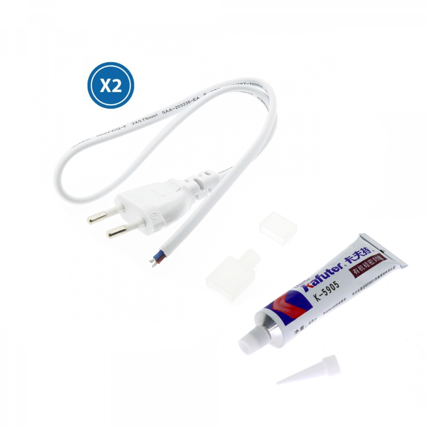 Cablu Adaptor Pentru Banda Led 220Vac Bergamo 500Mm