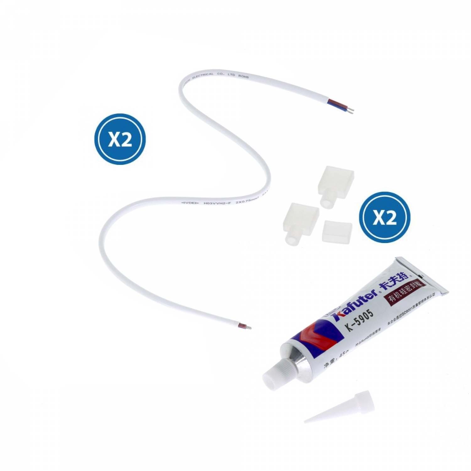 Cablu Adaptor Pentru Banda Led 220Vac Ruzok / Brescia