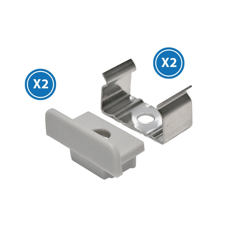 Pachet de 2 Mufe Și 2 Capse Pentru Profil Lm3703