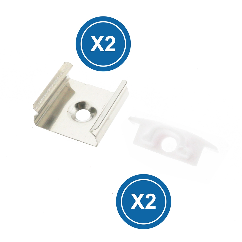 Pachet de 2 Mufe Și 2 Capse Pentru Profil Lm3704