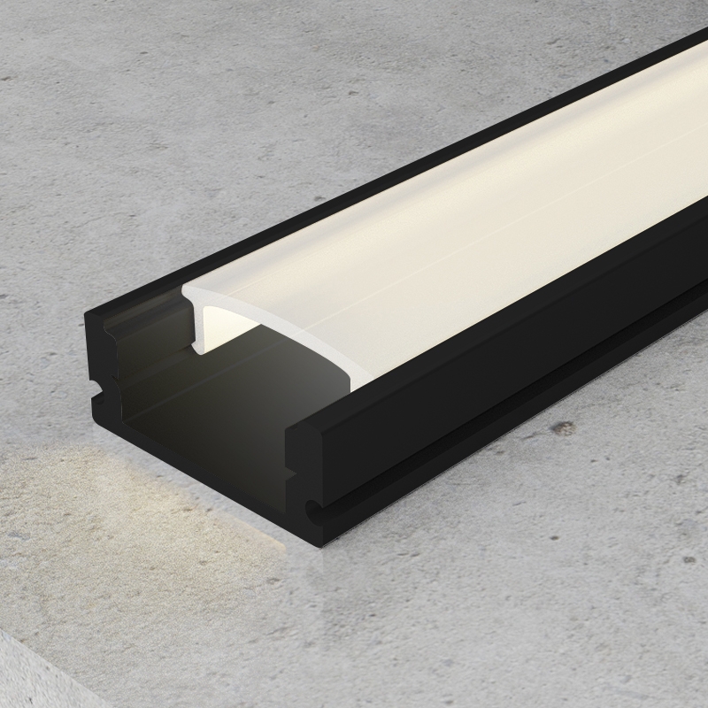 Profil Din Aluminiu Sid Lacuit Negru - 2 Metri
