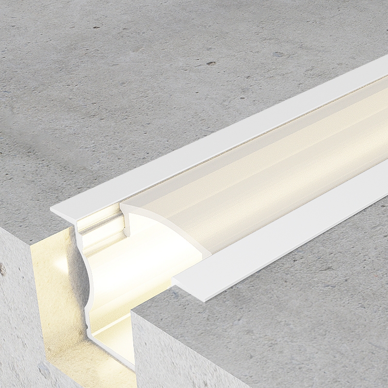 Profil Inalt Din Aluminiu Cu Aripi Lacuite Alb - 2 Metri