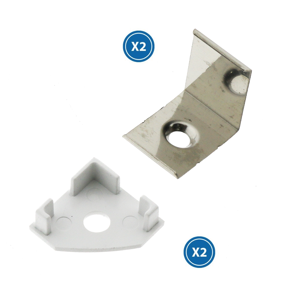 Pachet de 2 Mufe Și 2 Capse Pentru Profil Lm3717