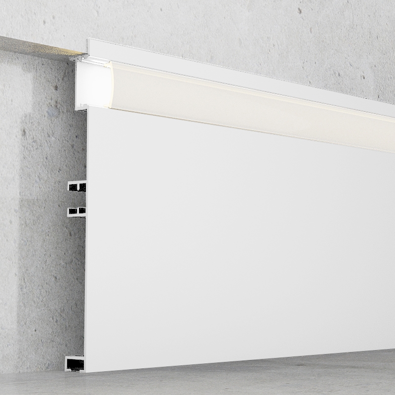 Profil Din Aluminiu Lacuit Alb Miet - 2 Metri