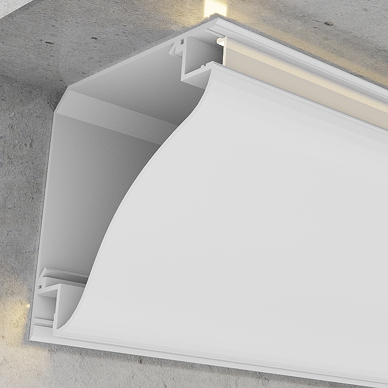 Profil de Aluminiu Beat Lacuit Alb - 2 Metri