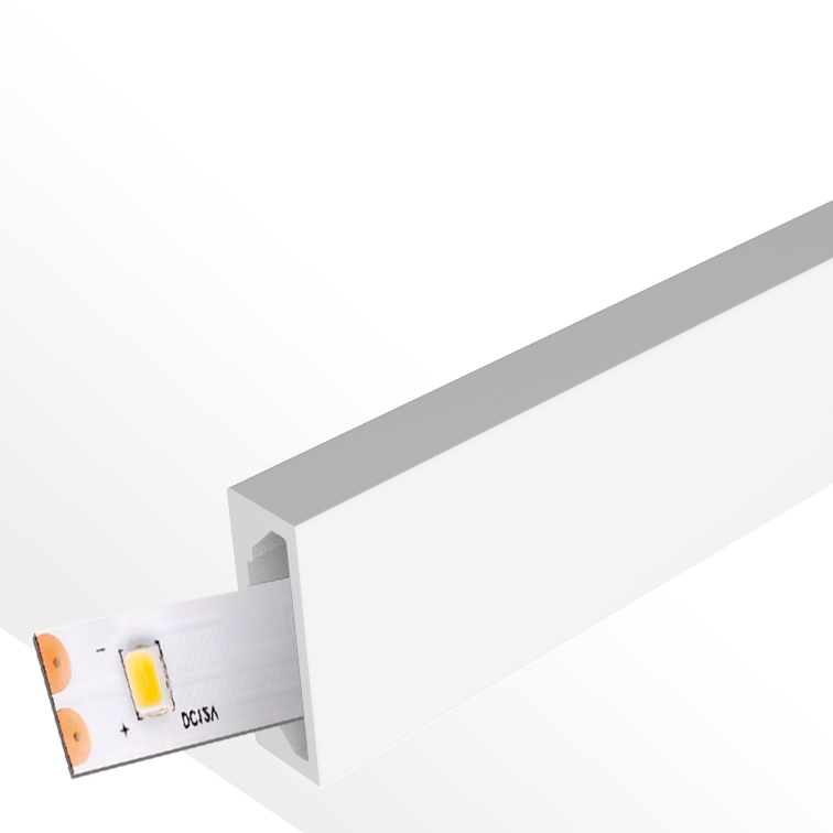 Carcasa Subtire Din Silicon 8X4 Pentru Benzi Led - 20 Metri