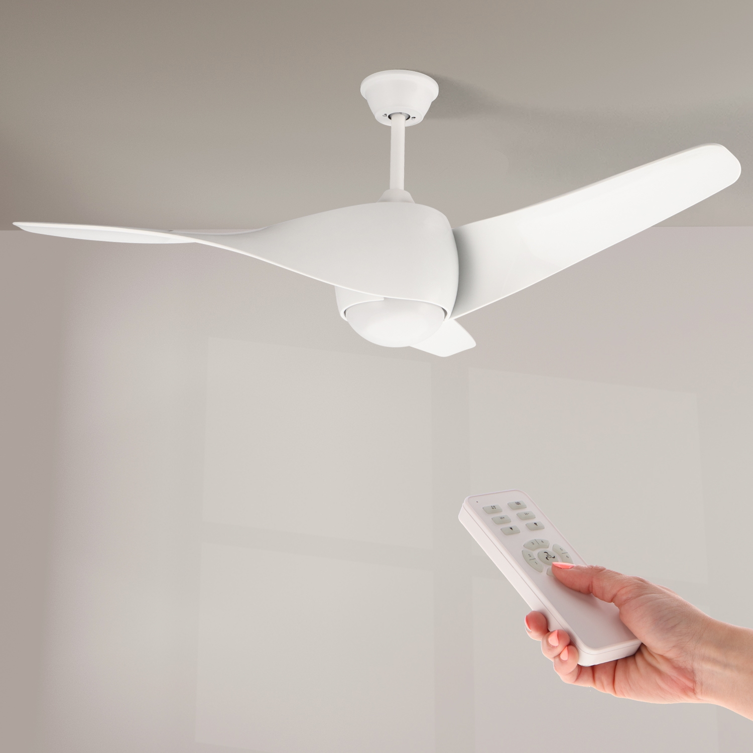 Fanton Ventilator de Tavan Cu Led Alb